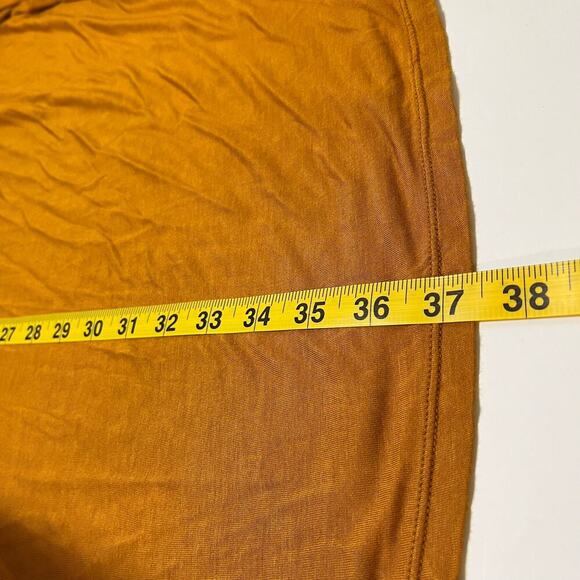 Free People FP Beach Sleeveless Tank Midi Dress Orange Size Large Lagenlook Boho - Picture 7 of 7